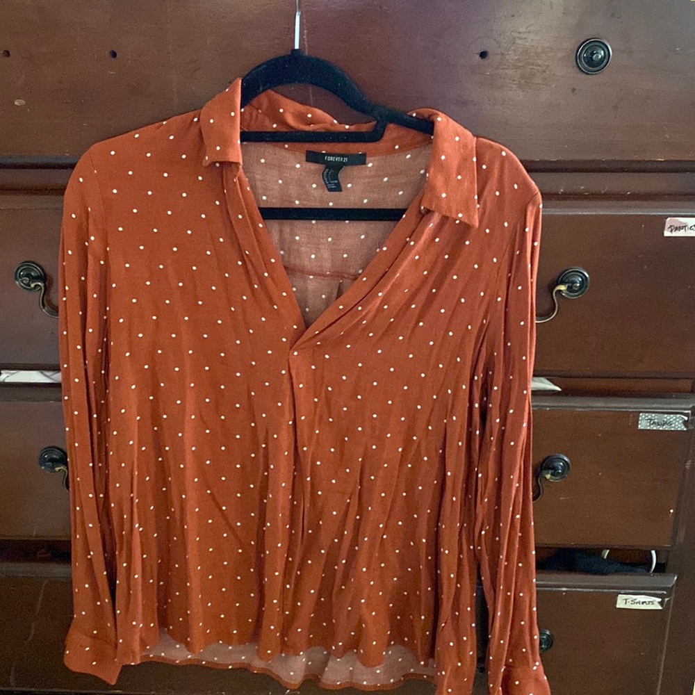 Forever21 polka dot top.